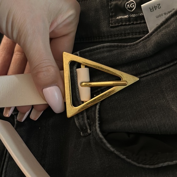 Bottega Veneta triangle belt almond/pink 80cm - Picture 8 of 8